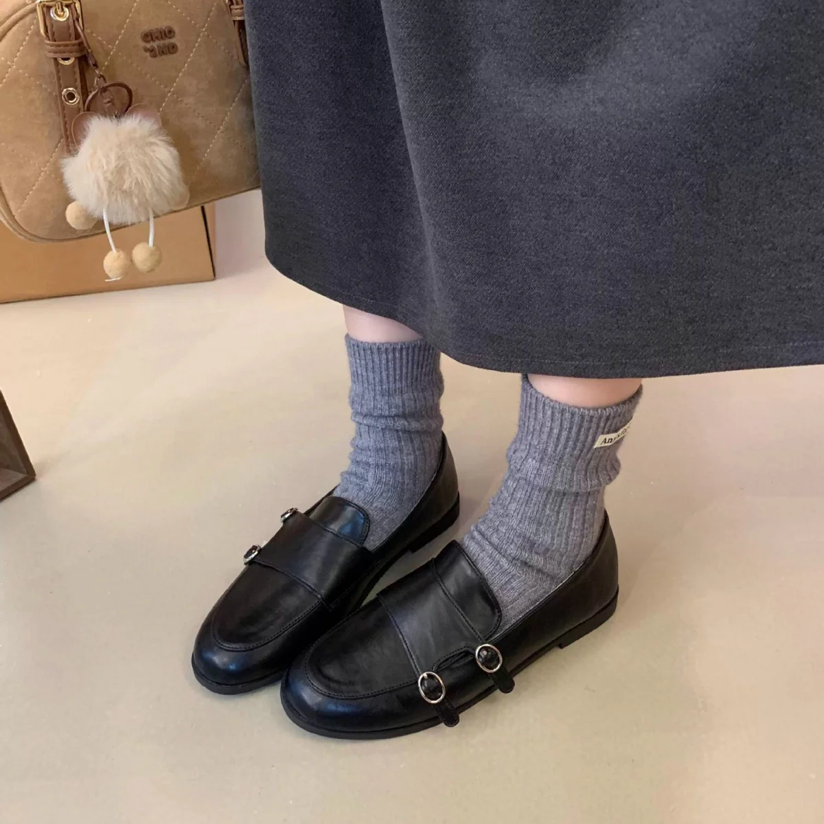 Damen Elegante Mokassins mit modischer Schnallenverzierung Heidi Mode - Image 3