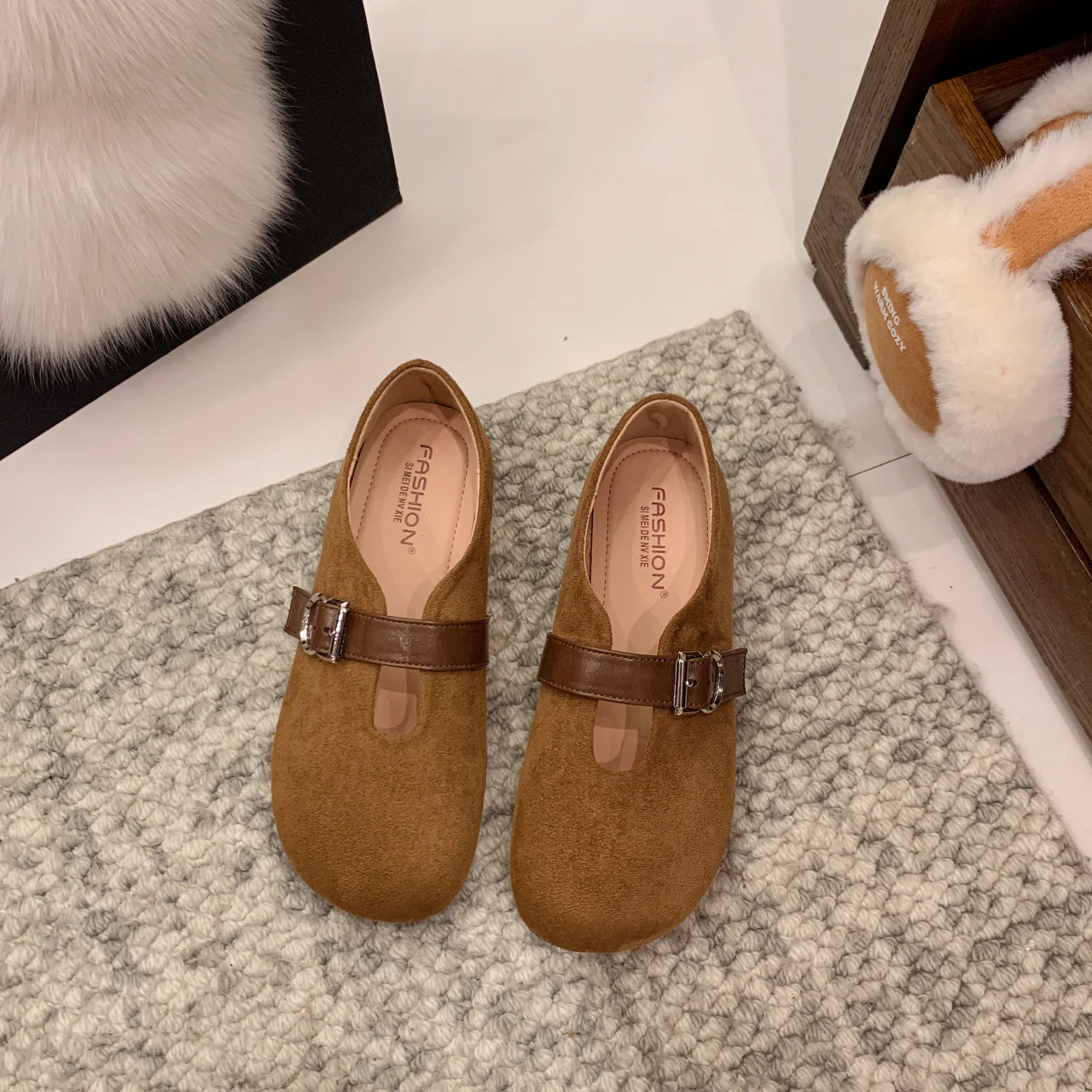 Damen elegante Mokassins mit modischer Schnallenverzierung Heidi Mode - Image 2