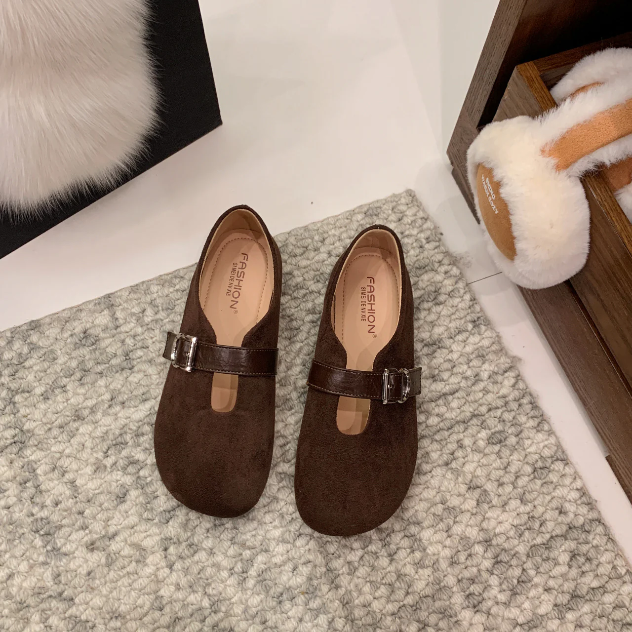 Damen elegante Mokassins mit modischer Schnallenverzierung Heidi Mode - Image 3