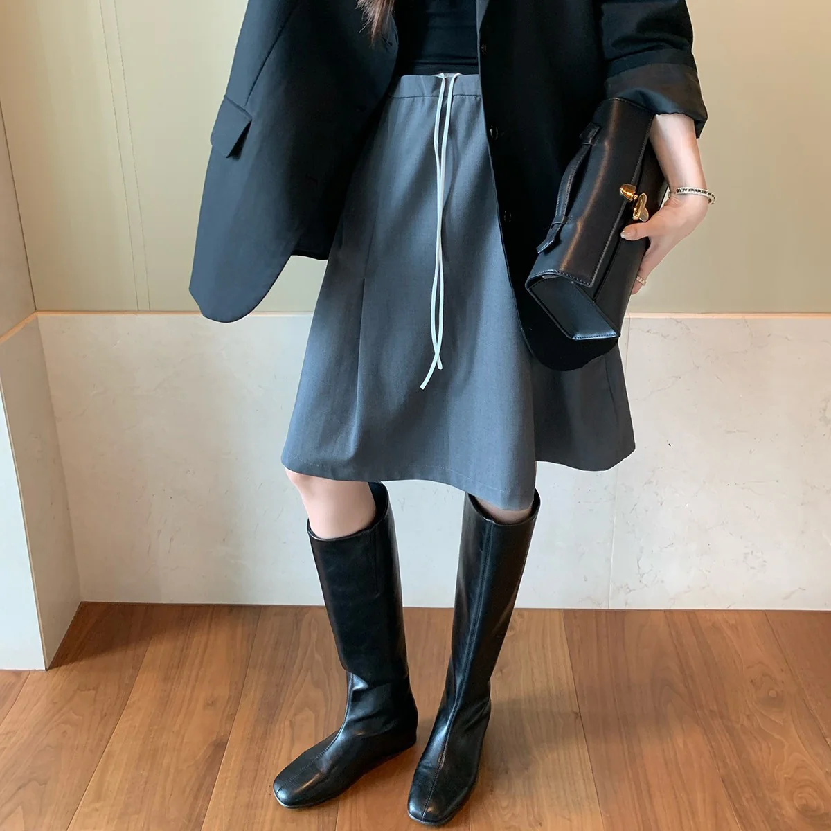 Damen Elegante Overknee-Stiefel aus hochwertigem Leder Heidi Mode - Image 2