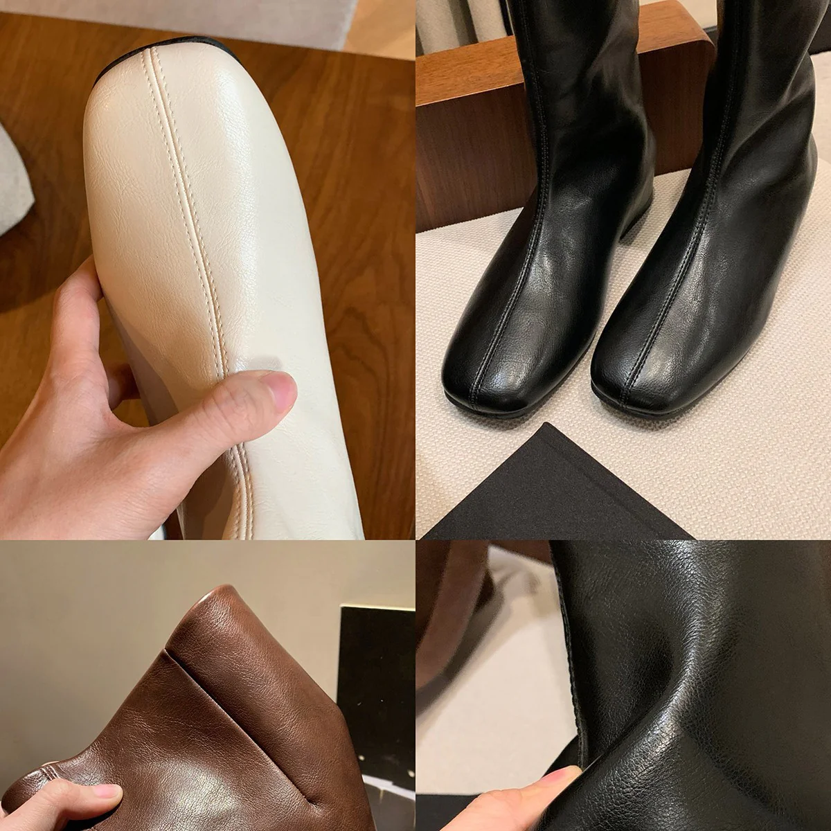Damen Elegante Overknee-Stiefel aus hochwertigem Leder Heidi Mode - Image 3