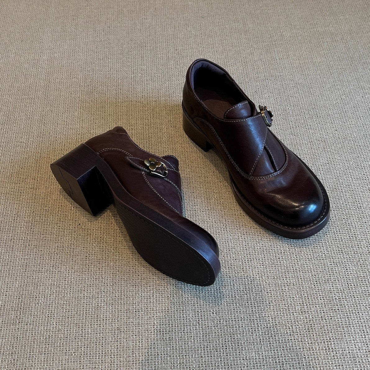 Damen elegante Pantoletten mit verstellbarem Riemen und komfortablem Blockabsatz Heidi Mode - Image 4