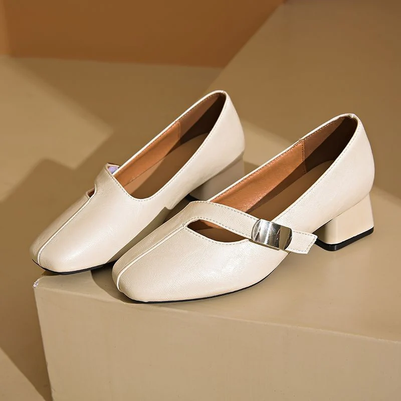 Damen Elegante Plateau-Pumps mit modischem Schnallen-Detail Heidi Mode - Image 2