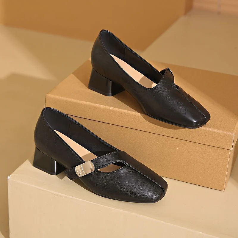 Damen Elegante Plateau-Pumps mit modischem Schnallen-Detail Heidi Mode - Image 6