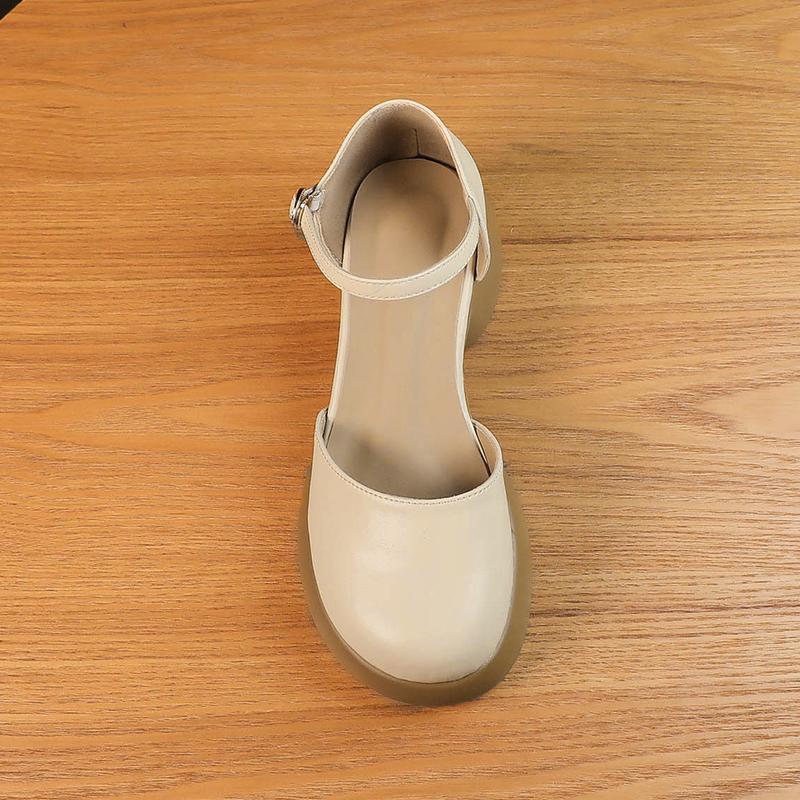 Damen elegante Plateau-Sandalen mit verstellbarem Riemen und bequemer Sohle Heidi Mode - Image 2