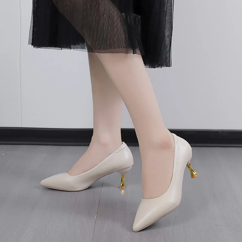 Damen Elegante Pumps mit einzigartigem Absatzdesign Heidi Mode - Image 2