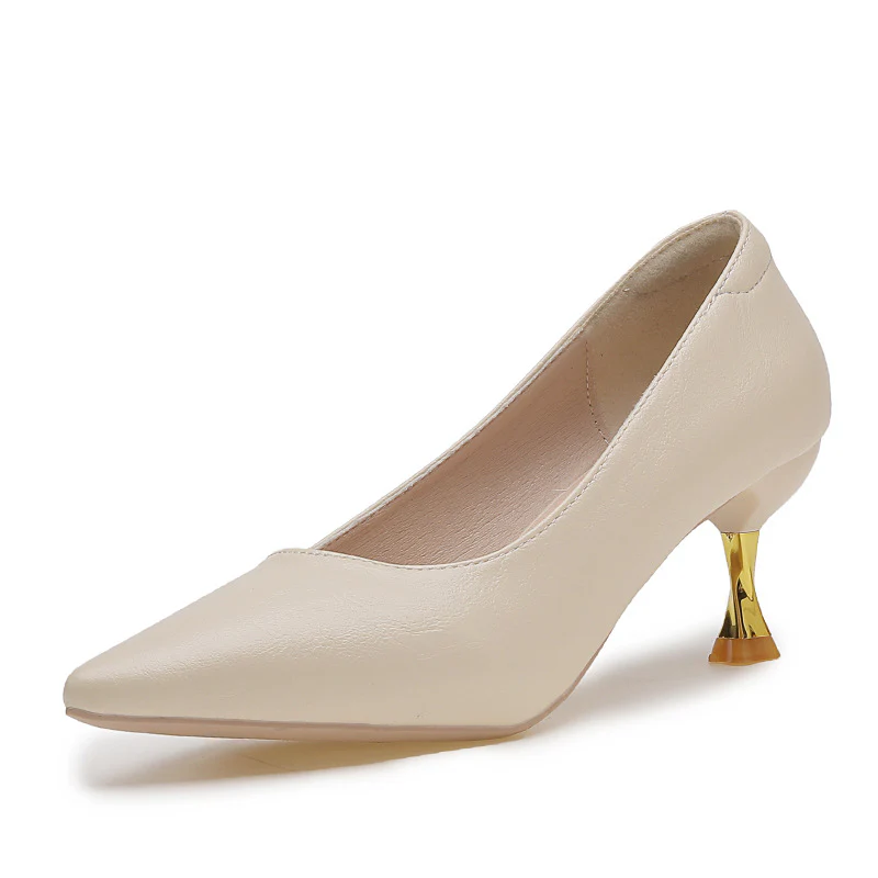 Damen Elegante Pumps mit einzigartigem Absatzdesign Heidi Mode - Image 5