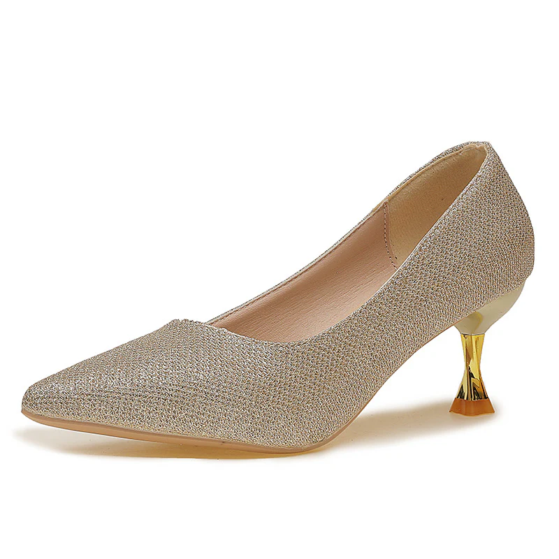 Damen Elegante Pumps mit funkelndem Akzent und geschwungenem Absatz Heidi Mode - Image 6