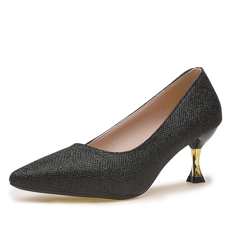 Damen Elegante Pumps mit funkelndem Akzent und geschwungenem Absatz Heidi Mode - Image 7