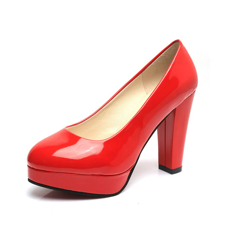 Damen elegante Pumps mit hohem Blockabsatz Heidi Mode - Image 4