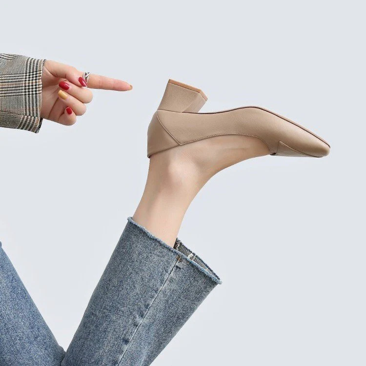 Damen Elegante Pumps mit modernem, spitzen Design und blockierten Absatz Heidi Mode - Image 3