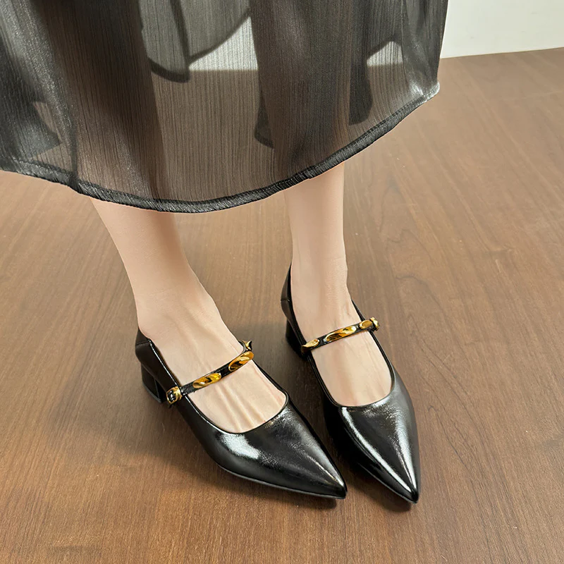 Damen Elegante Pumps mit modischem Riemen und komfortablem Blockabsatz Heidi Mode - Image 4