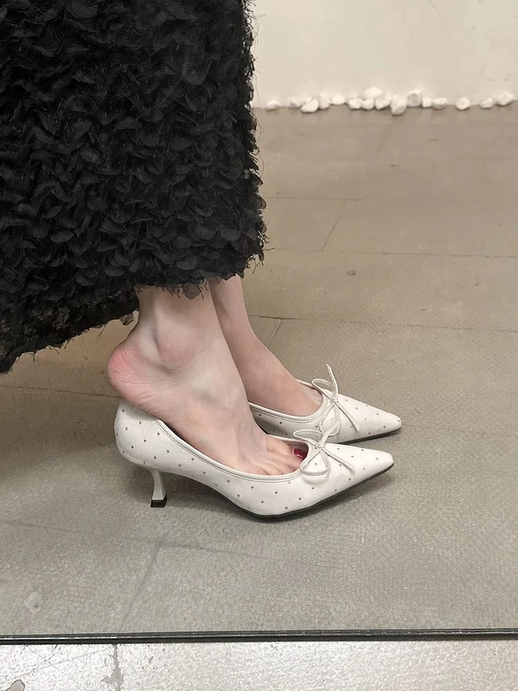 Damen elegante Pumps mit modischem Schleifen-Detail und Glitzerelementen Heidi Mode - Image 7