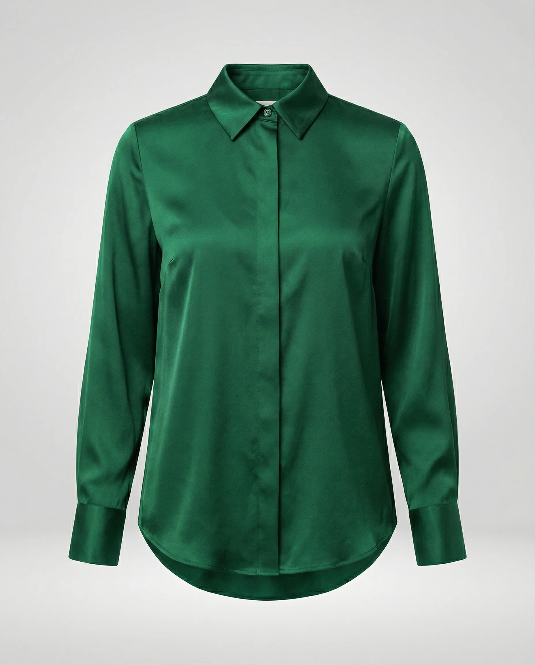 Damen elegante Satinbluse mit klassischem Kragen und zeitlosem Schnitt Heidi Mode - Image 10