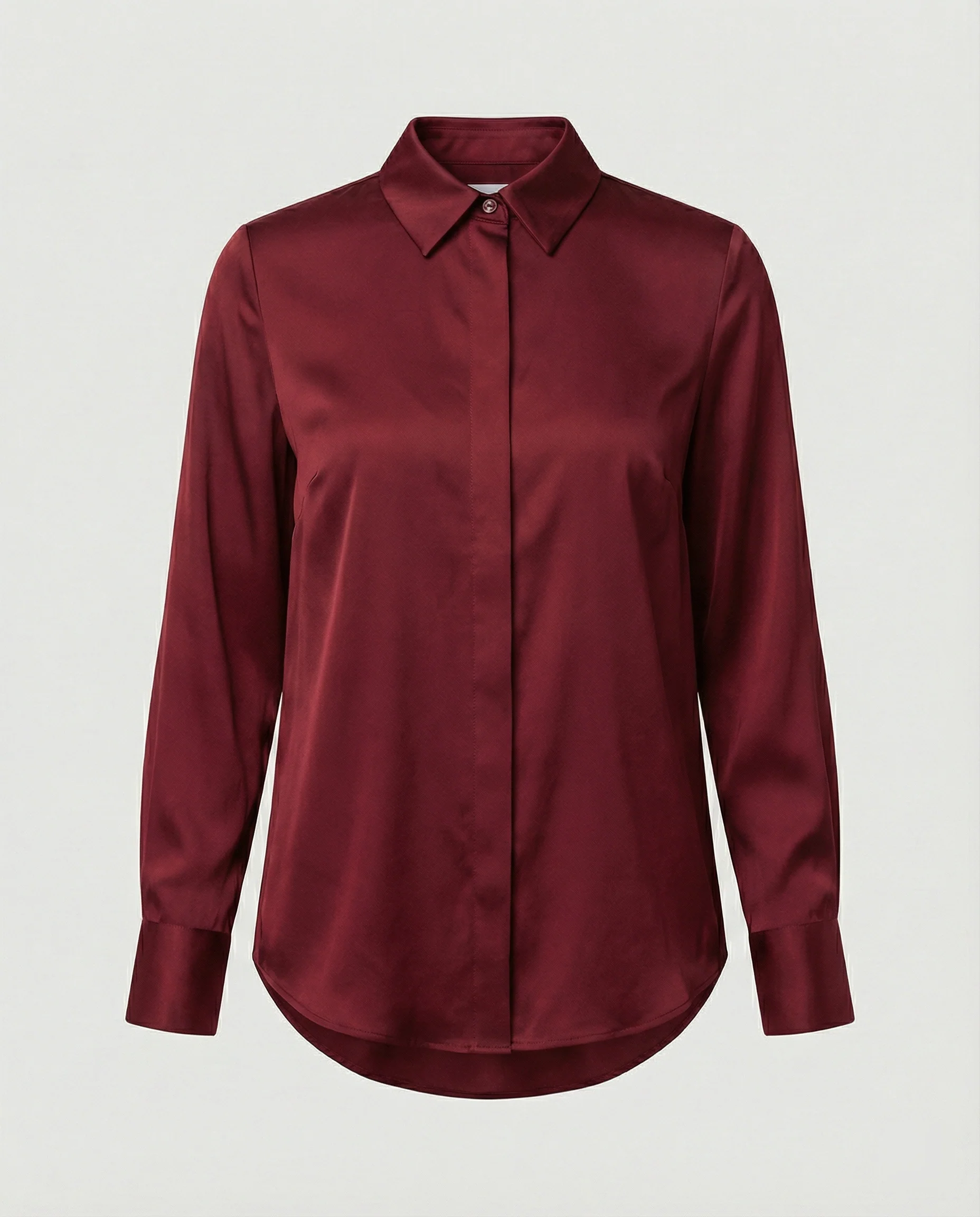 Damen elegante Satinbluse mit klassischem Kragen und zeitlosem Schnitt Heidi Mode - Image 8