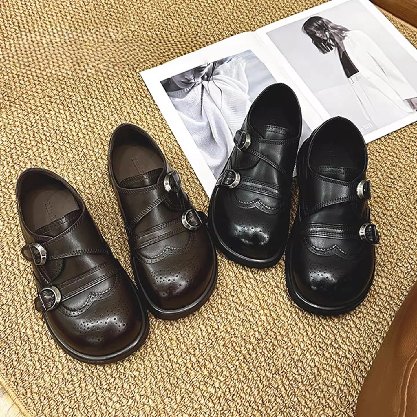 Damen elegante Schnürschuhe mit doppelt verstellbarem Schnallenverschluss und modischem Design Heidi Mode - Image 3