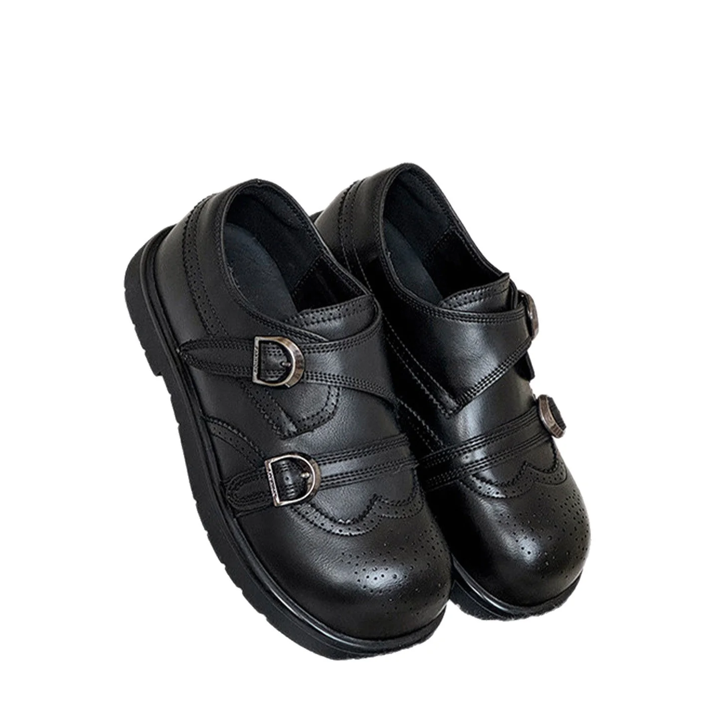 Damen elegante Schnürschuhe mit doppelt verstellbarem Schnallenverschluss und modischem Design Heidi Mode - Image 5