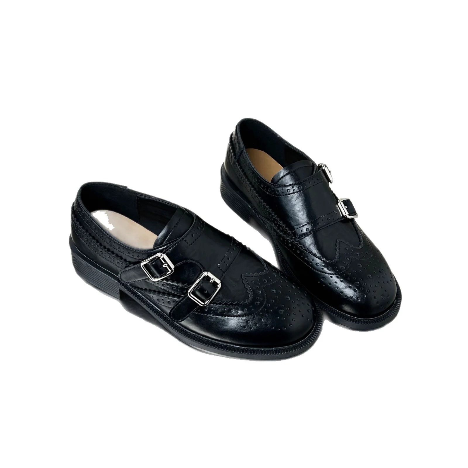 Damen Elegante Schnürschuhe mit doppeltem Schnallenverschluss und modischen Details Heidi Mode - Image 5