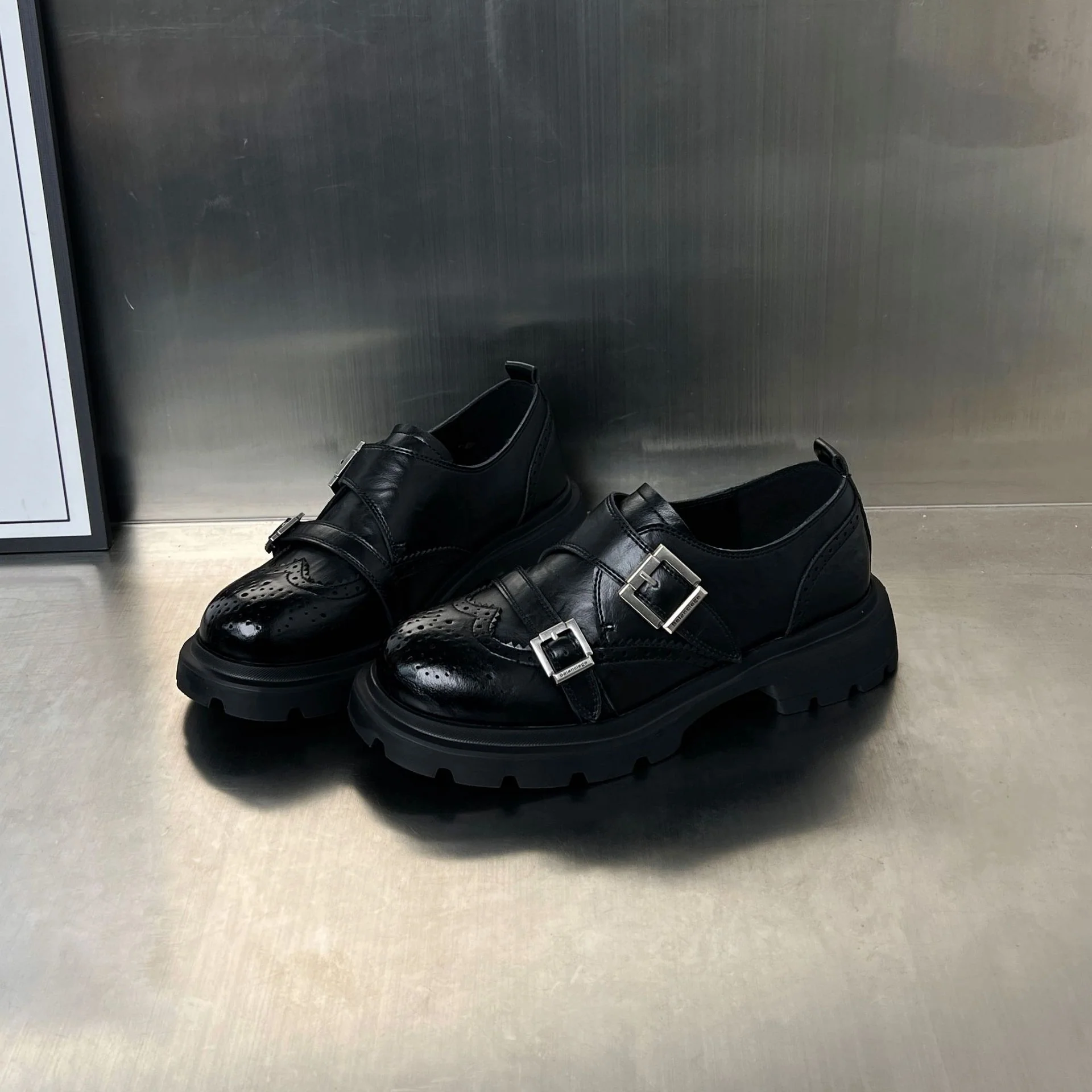 Damen Elegante Schnürschuhe mit modischen Schnallen und rutschfester Gummisohle Heidi Mode - Image 6