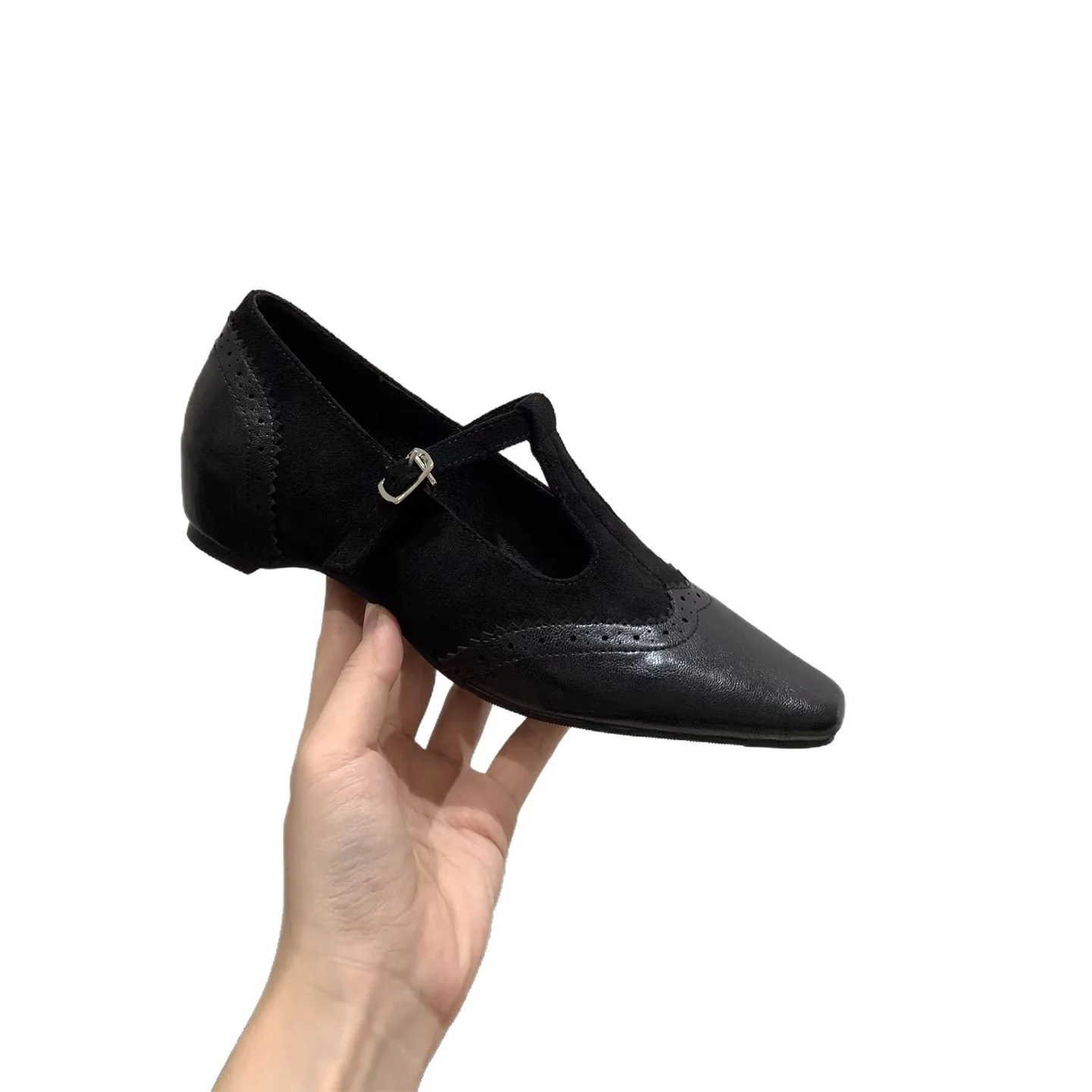 Damen elegante Schnürschuhe mit modischer Schnallenverzierung Heidi Mode - Image 5