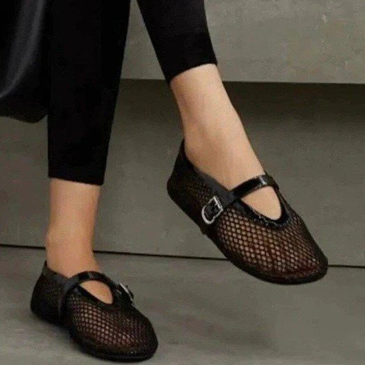 Damen elegante Schnürschuhe mit Netzdesign und modischer Sohle Heidi Mode - Image 4