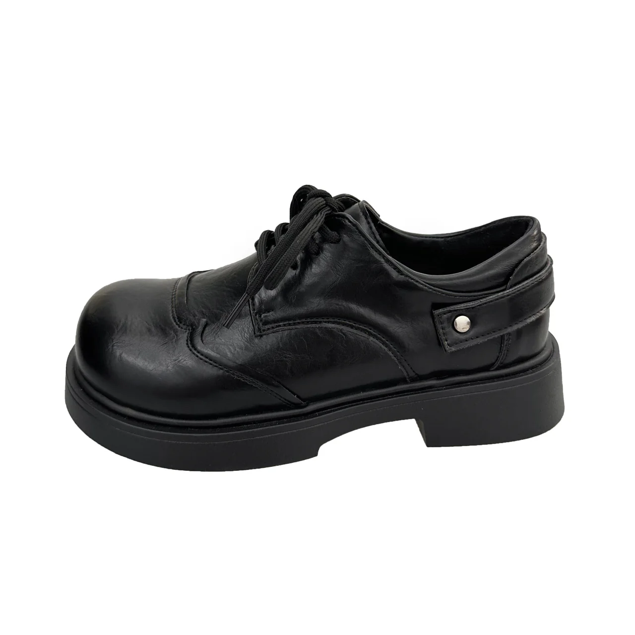 Damen elegante Schnürschuhe mit robustem Absatz und hochwertigem Leder Heidi Mode - Image 5