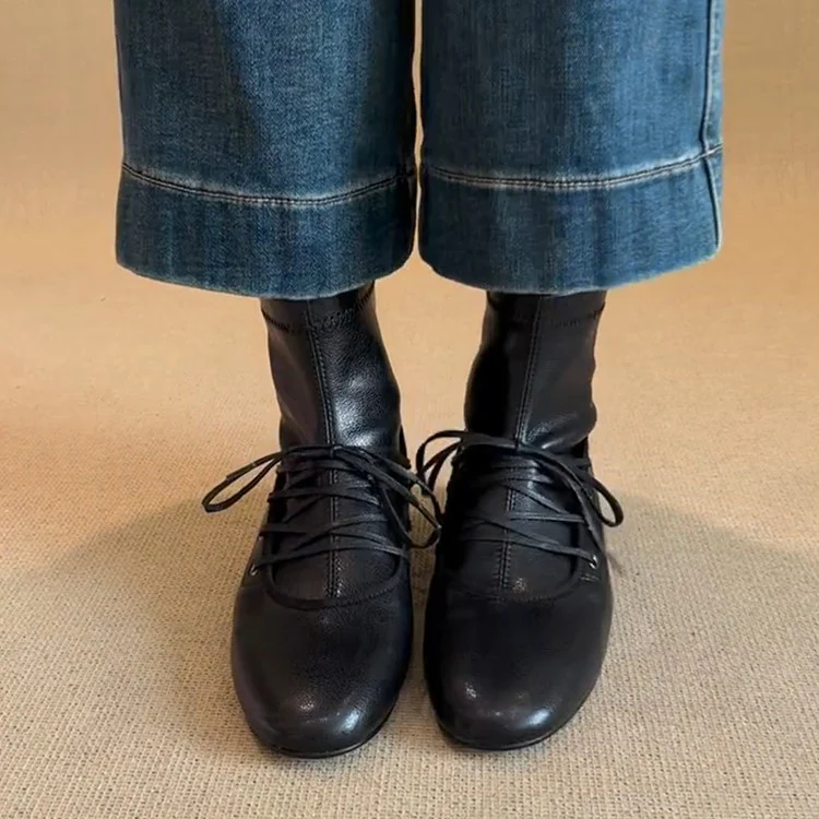 Damen elegante Schnürstiefel mit praktischer Reißverschlussöffnung Heidi Mode - Image 4