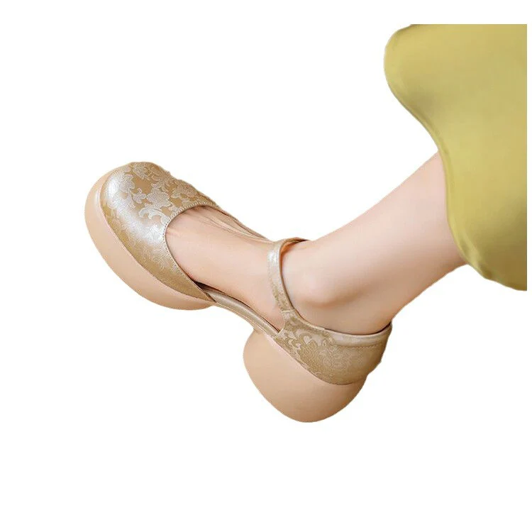 Damen elegante Schuhe mit erhöhtem Absatz und verstellbarem Riemen Heidi Mode - Image 5
