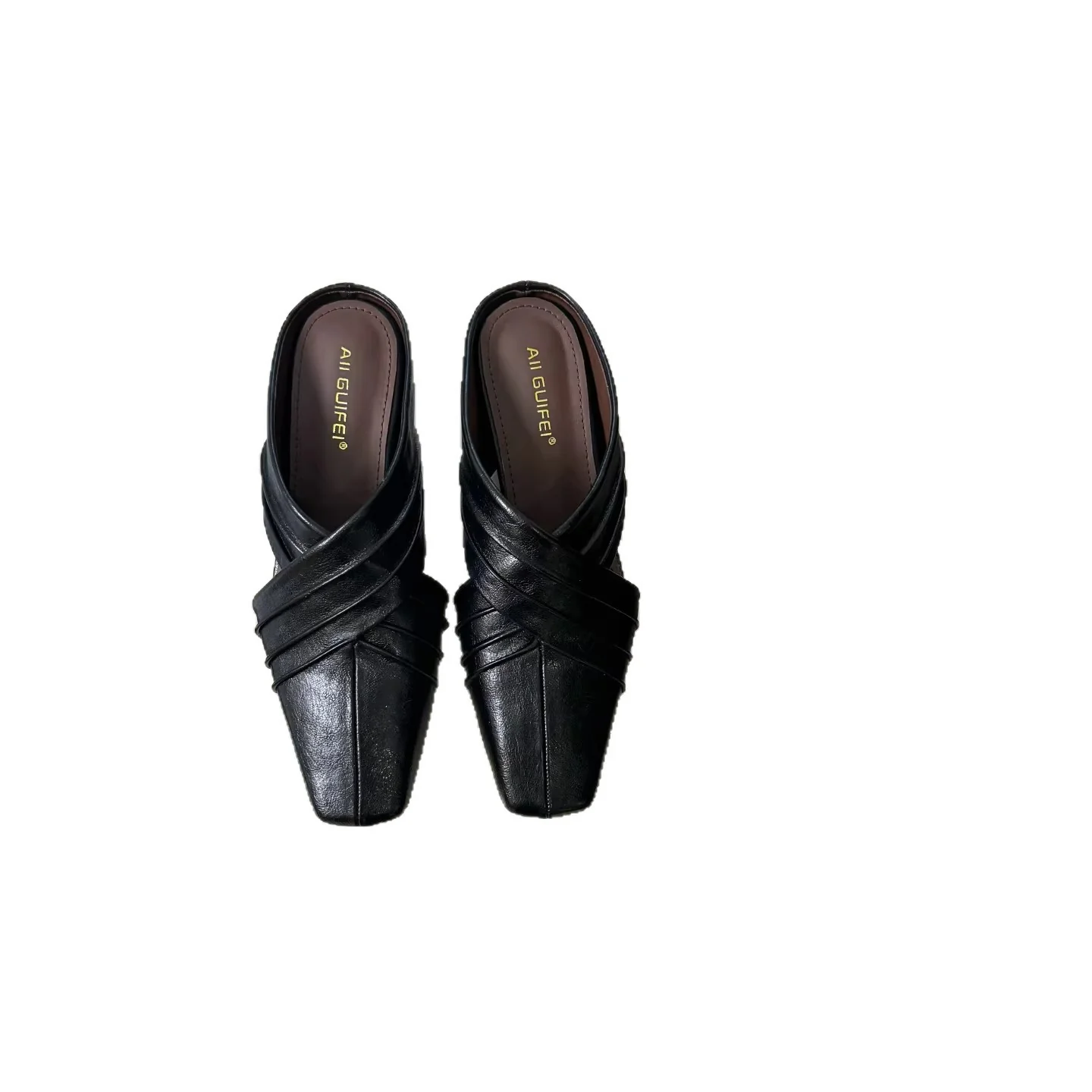 Damen elegante Slide-Sandalen mit kunstvollem Faltendesign Heidi Mode - Image 5
