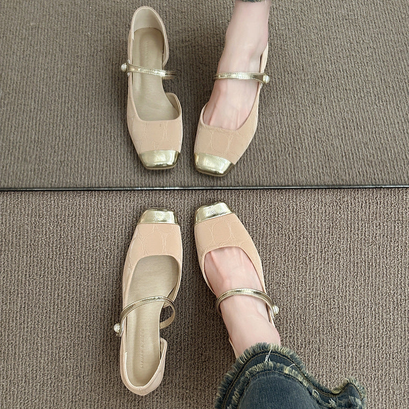 Damen elegante Sling-Ballerinas mit hochwertigem Riemen und glänzendem Zehenbereich Heidi Mode - Image 3