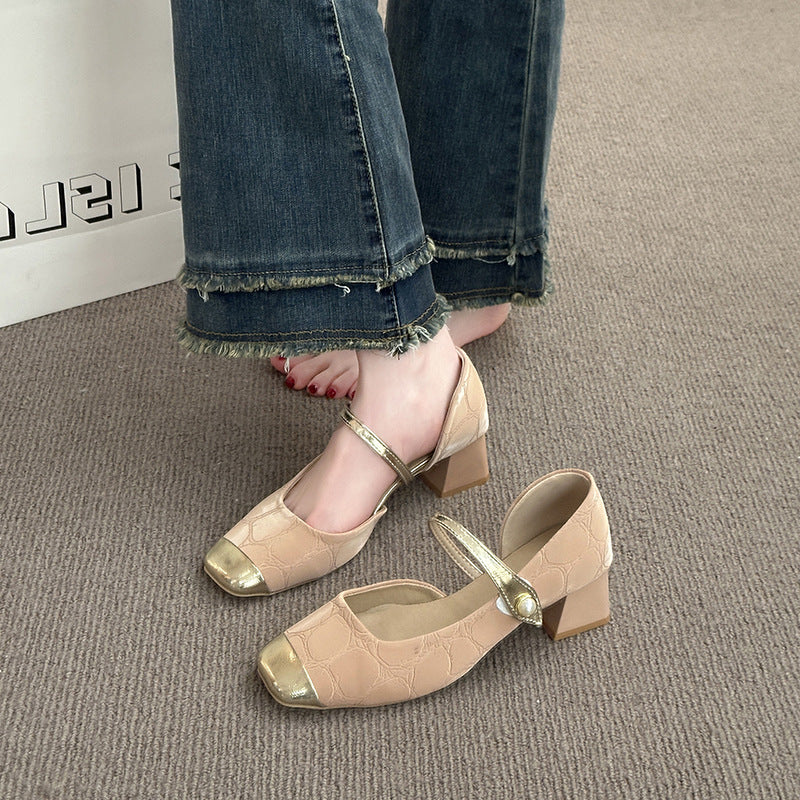 Damen elegante Sling-Ballerinas mit hochwertigem Riemen und glänzendem Zehenbereich Heidi Mode - Image 7
