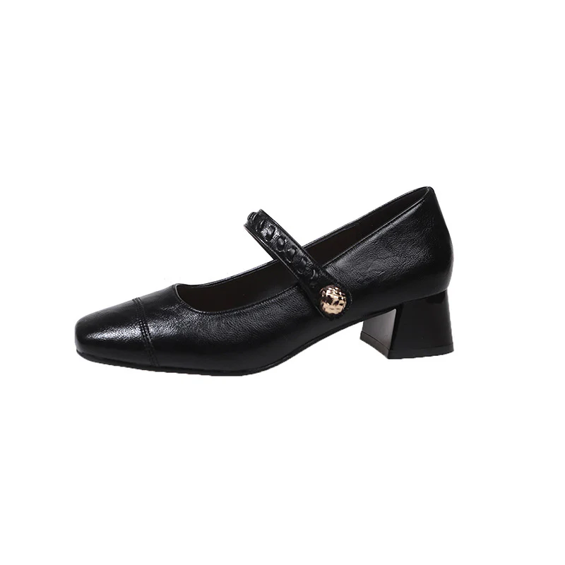 Damen elegante Sling-Pumps mit dekorativem Riemen und komfortablem Blockabsatz Heidi Mode - Image 8