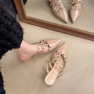 Damen Elegante Sling-Pumps mit modischen Nieten-Details Heidi Mode - Image 6