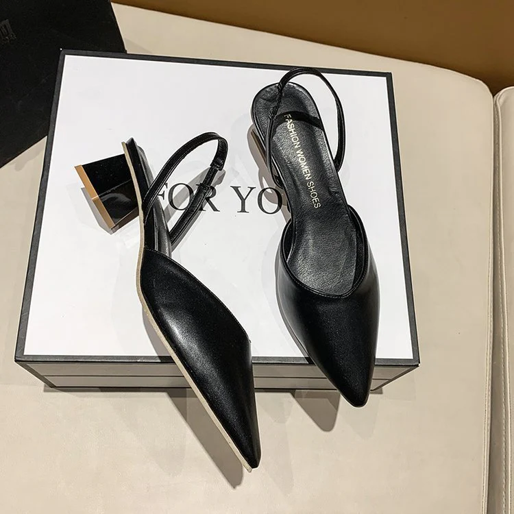Damen Elegante Sling-Pumps mit spitzer Kappe und modischem Absatz Heidi Mode - Image 3