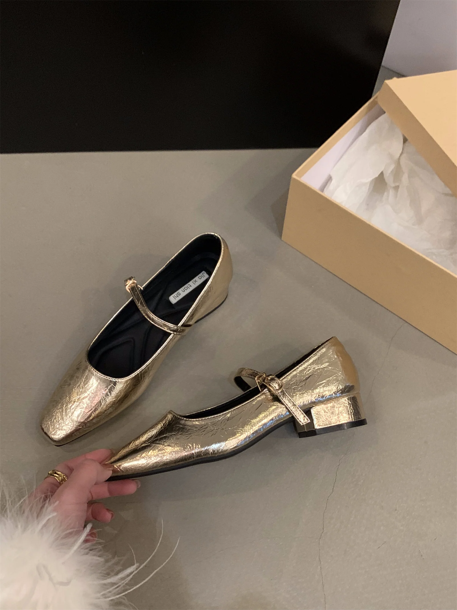 Damen Elegante Slingback-Ballerinas mit modischem Glanz Heidi Mode - Image 9