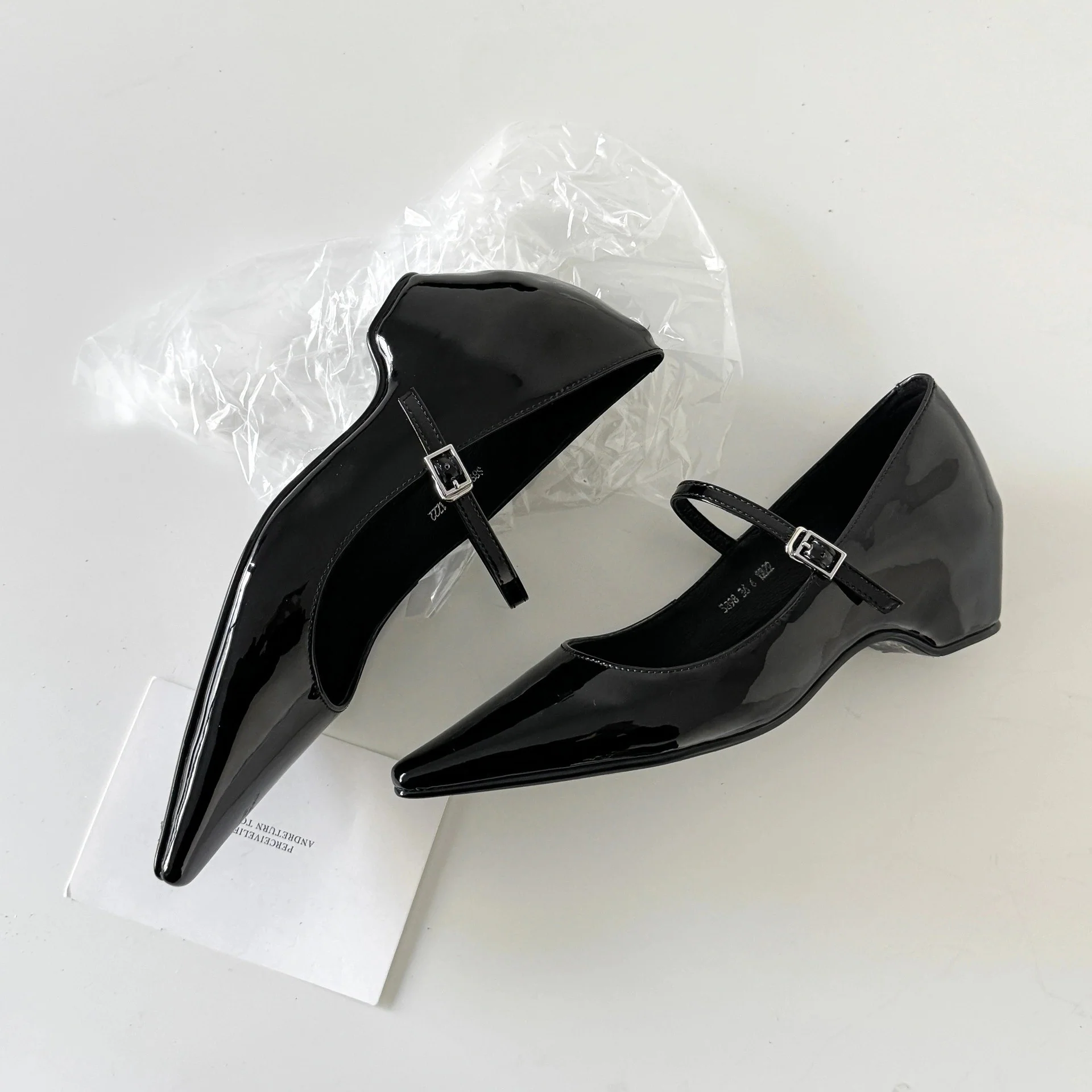 Damen elegante Slingback-Ballerinas mit modischem Riemen und spitzem Fußteil Heidi Mode - Image 2