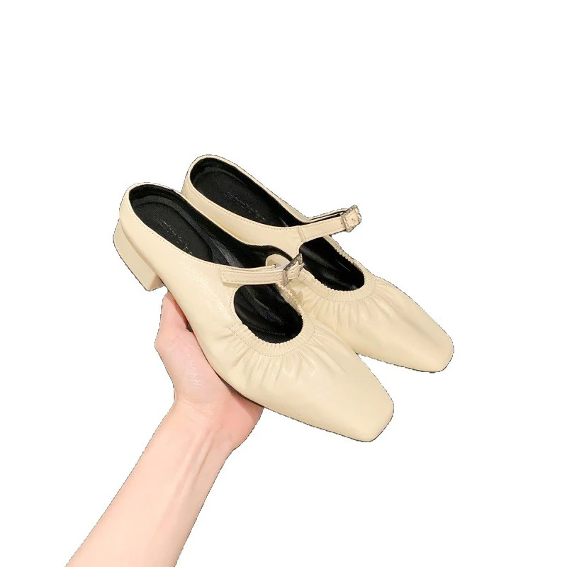 Damen elegante Slingback-Ballerinas mit modischem Rüschendesign Heidi Mode - Image 5