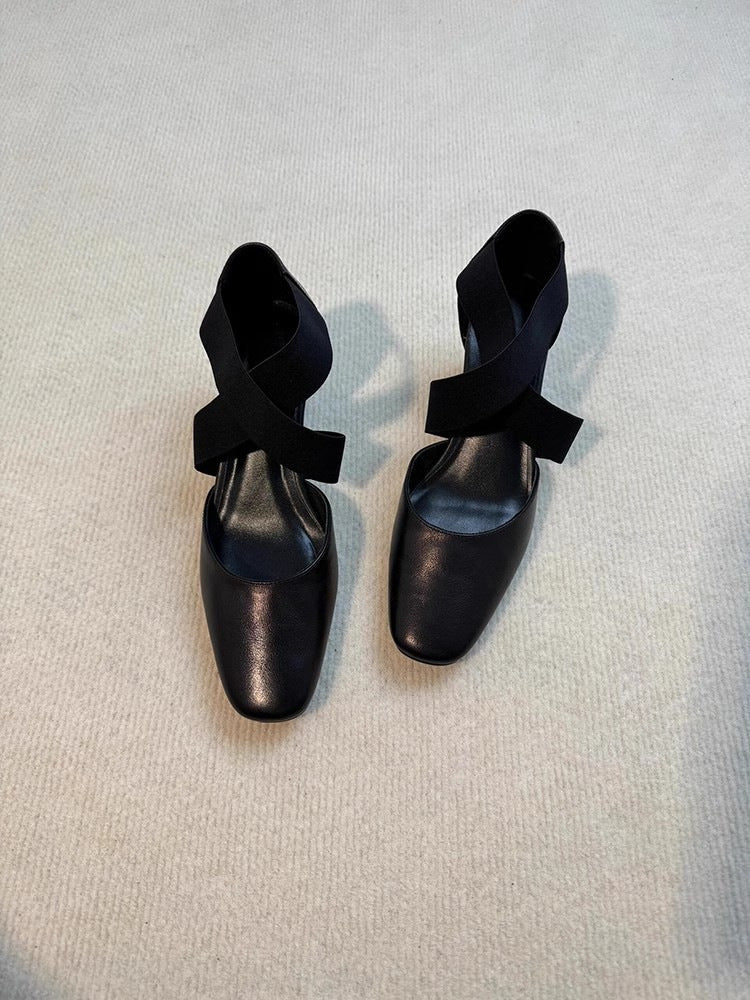 Damen Elegante Slingback-Pantoletten mit modischem Kreuzband Heidi Mode - Image 6