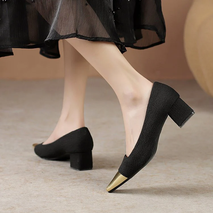 Damen Elegante Slingback-Pumps mit Dekorativem Metallic-Spitzendesign Heidi-Mode - Image 6