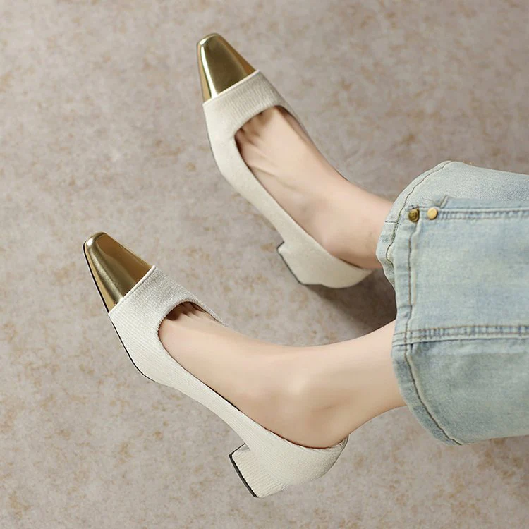 Damen Elegante Slingback-Pumps mit Dekorativem Metallic-Spitzendesign Heidi-Mode - Image 7