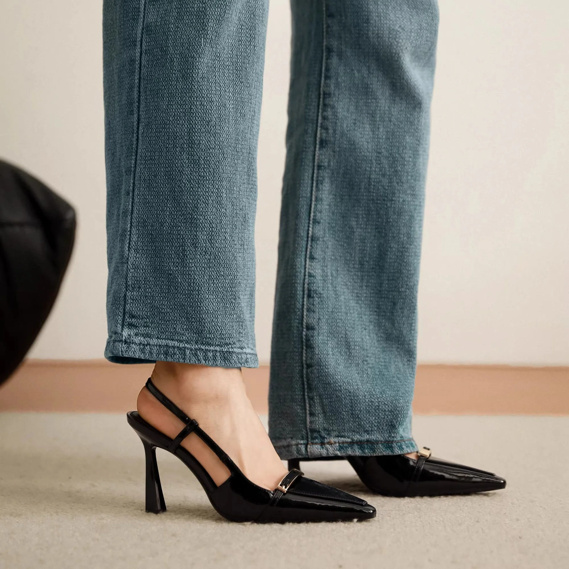 Damen elegante Slingback-Pumps mit schickem Schnallenverschluss Heidi Mode - Image 4