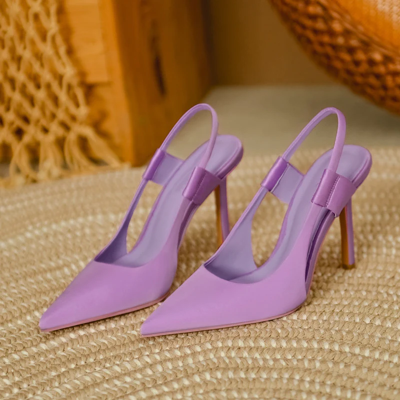 Damen Elegante Slingpumps mit spitzem Schnitt und hohem Absatz Heidi Mode - Image 4