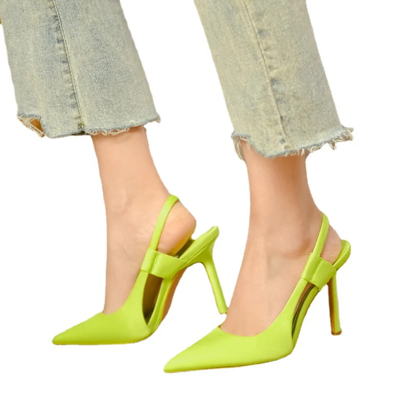 Damen Elegante Slingpumps mit spitzem Schnitt und hohem Absatz Heidi Mode - Image 5
