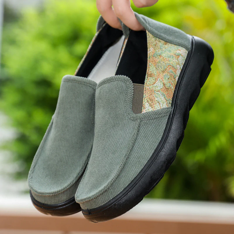 Damen Elegante Slip-On Freizeitschuhe mit atmungsaktivem Obermaterial und rutschfester Sohle Heidi Mode - Image 3