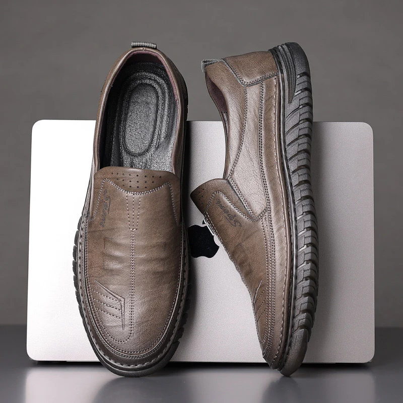 Damen Elegante Slip-On Lederschuhe mit rutschfester Sohle Heidi Mode - Image 2