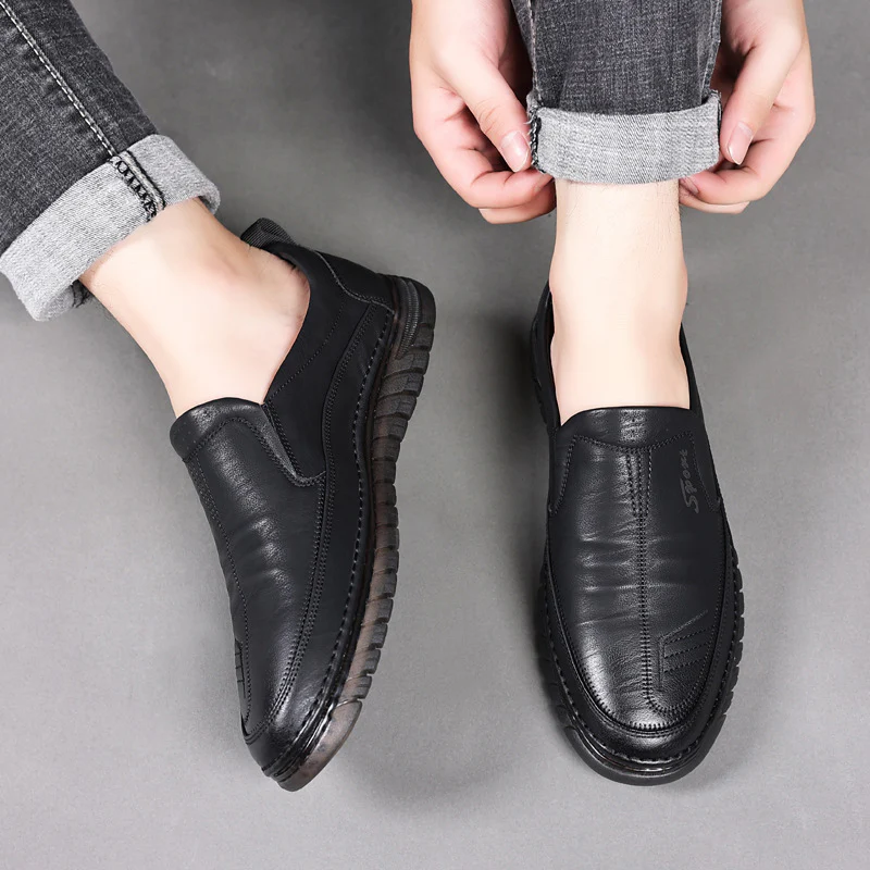 Damen Elegante Slip-On Lederschuhe mit rutschfester Sohle Heidi Mode - Image 4