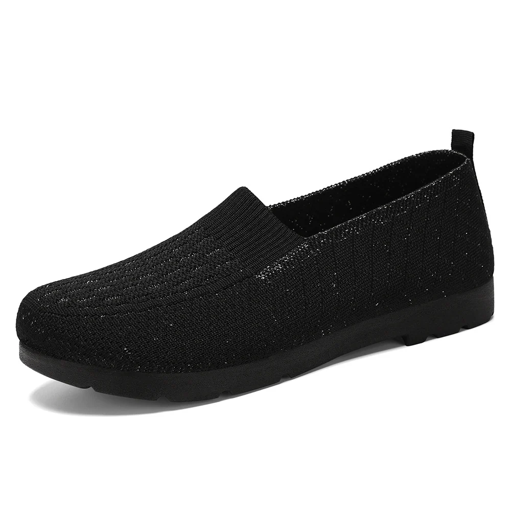 Damen elegante Slip-On Schuhe mit atmungsaktivem Strickdesign Heidi Mode - Image 5