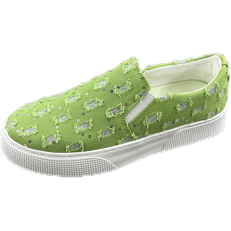Damen Elegante Slip-On Sneakers mit glitzernden Details Heidi Mode - Image 5