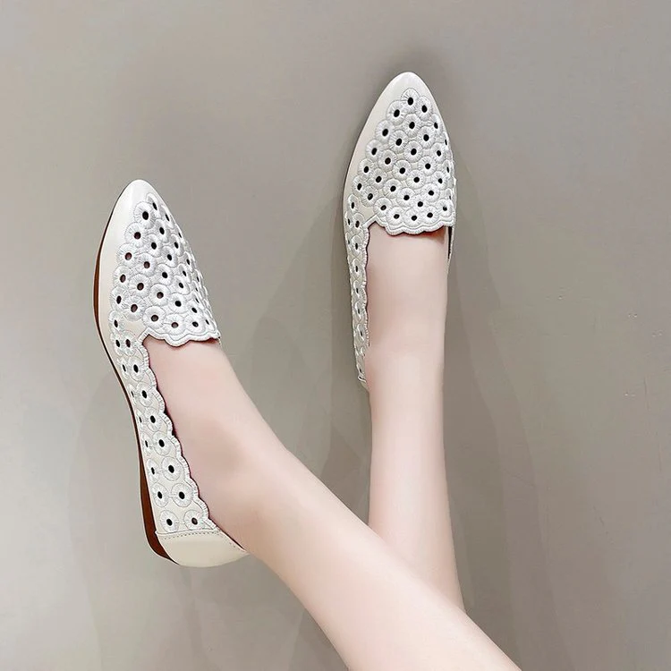 Damen Elegante Slipper mit atmungsaktiver Lochmuster-Oberfläche Heidi Mode - Image 2