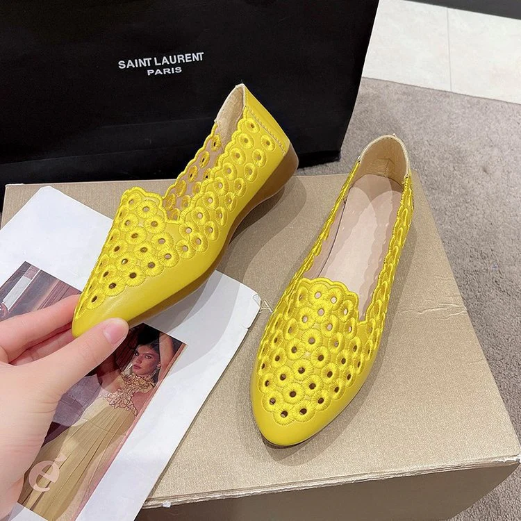 Damen Elegante Slipper mit atmungsaktiver Lochmuster-Oberfläche Heidi Mode - Image 3